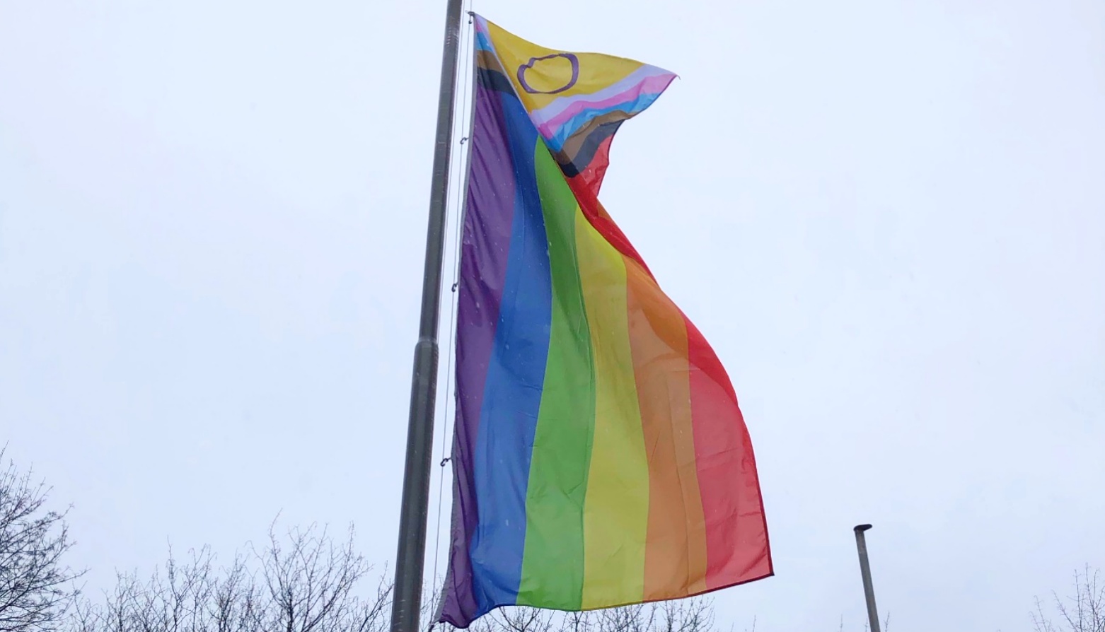 Das GSS hisst die  "Progress Pride Flag "